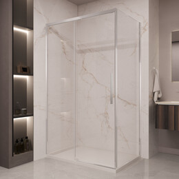 Душевое ограждение Vincea Stella 130x100 см VSR-1ST1013CL (стекло 8 мм) хром/прозрачное фото 