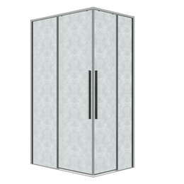 Душевое ограждение Grossman Galaxy 90х70 см 300.K33.01.9070.10.02, хром/шиншилла фото 