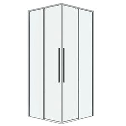 Душевое ограждение Grossman Galaxy 100х100 см 300.K33.01.1010.10.00, хром/прозрачное фото 