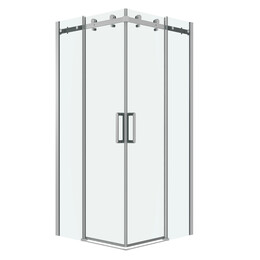 Душевое ограждение Grossman Classic 90х90 см 300.K33.04.9090.10.00 (стекло 8 мм) хром/прозрачное фото 