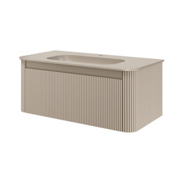 Тумба подвесная с раковиной-столешницей Armadi Art Voi 100 см 782-100-R-D (раковина 786-100-D) daphne фото 