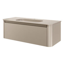 Тумба подвесная с раковиной-столешницей Armadi Art Voi 120 см 782-120-D (раковина 786-120-D) daphne фото 