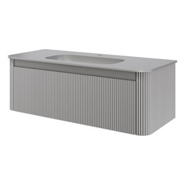 Тумба подвесная с раковиной-столешницей Armadi Art Voi 120 см 782-120-R-L (раковина 786-120-L) luna фото 