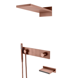 Душевая система для ванны Boheme Zodiac 132-2-BRB, бронза брашированная фото 