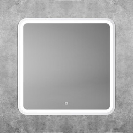 Зеркало Art&Max Genova 80 см AM-Gen-800-800-DS-F-White фото 