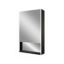 Зеркало-шкаф Art&Max Foggia 50 см AM-Fog-500-800-1D-L-DS-F-Nero, чёрный фото 