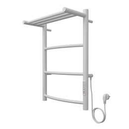 Полотенцесушитель электрический Azario Verona с полкой П4 400x600 мм AZ04846PW фото 