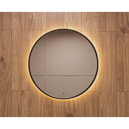 Зеркало Art&Max Asti 80 см AM-Ast-800-DS-FNC-Nero, чёрный фото 