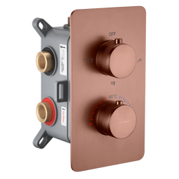 Термостат для ванны Boheme Сell 134-3-BRB (со скрытой частью) брашированная бронза фото 
