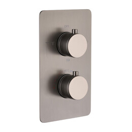 Термостат для ванны Boheme Сell 134-3-GM (со скрытой частью) графит фото 