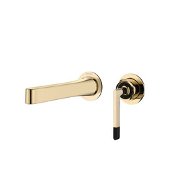 Смеситель для раковины настенный Boheme Duo 165-G (со скрытой частью) золото фото 