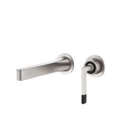 Смеситель для раковины настенный Boheme Duo 165-NB (со скрытой частью) никель фото 