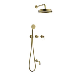 Душевая система для ванны Boheme Eterna 174-2-MG (со скрытой частью) золото матовое фото 