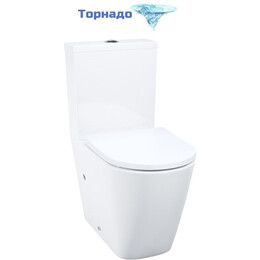 Унитаз-компакт безободковый Iddis Slide SLIRDSEi24 с крышкой микролифт (система смыва Торнадо) фото 