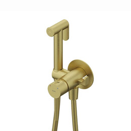 Набор для гигиенического душа Iddis Axes 005MGR0i08, золото матовое фото 