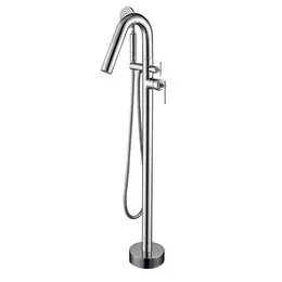 Смеситель для ванны напольный Boheme Eterna 179-CR (со скрытой частью) фото 