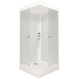 Душевая кабина Тритон Вельвет 90x90 см Щ0000061852, белый/матовое фото 