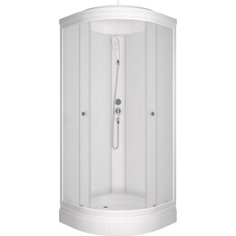 Душевая кабина Тритон Вельвет 80x80 см Щ0000064622, белый/матовое фото 