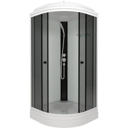 Душевая кабина Тритон Грэй 90x90 см Щ0000067300, белый/тонированное фото 