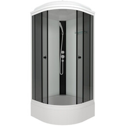 Душевая кабина Тритон Грэй 90x90 см Щ0000067301, белый/тонированное фото 