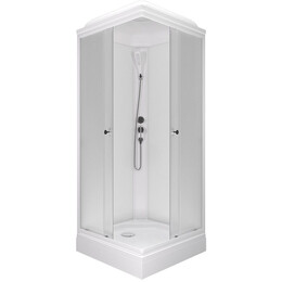 Душевая кабина Тритон Вельвет 80x80 см Щ0000071050, белый/матовое фото 