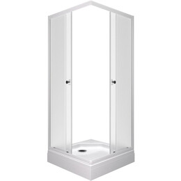 Душевое ограждение Triton Вельвет 80x80 см Щ0000071051, белый/матовое фото 