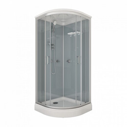 Душевая кабина Тритон Прайм 90x90 см Щ0000071581, сатин/прозрачное фото 