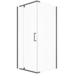 Душевое ограждение Triton Терра 90x90 см Щ0000073937, графит/прозрачное фото 