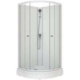 Душевая кабина Тритон Экстра 88x88 см Щ0000076116, белый/прозрачное фото 