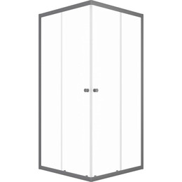 Душевое ограждение Triton Вента 90x90 см Щ0000076258, графит/прозрачное фото 