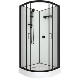 Душевая кабина Тритон Прайм 90x90 см Щ0000077366, чёрный/прозрачное фото 