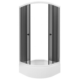 Душевое ограждение Triton Грэй 90x90 см Щ0000066465, белый/тонированное фото 