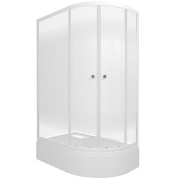 Душевое ограждение Triton Коралл 120x80 см L Щ0000068951, белый/узор фото 