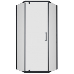 Душевое ограждение Triton Дека 100x100 см Щ0000062934, чёрный/прозрачное фото 