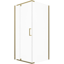 Душевое ограждение Triton Терра 90x90 см Щ0000073933, золото/прозрачное фото 