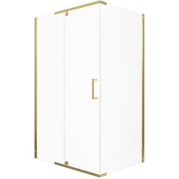 Душевое ограждение Triton Терра 120x90 см Щ0000073934, золото/прозрачное фото 