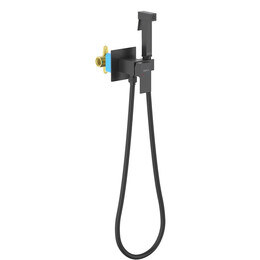 Набор для гигиенического душа Aquatek Либра AQ1022MB (со скрытой частью) чёрный матовый фото 