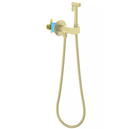 Набор для гигиенического душа Aquatek Оберон AQ1024BG (со скрытой частью и прогрессивным картриджем) золото шлифованное фото 