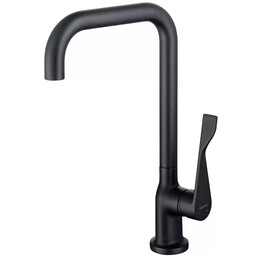 Смеситель для кухни Aquatek Вега AQ1083MB, чёрный матовый, Цвет производителя: чёрный матовый фото 