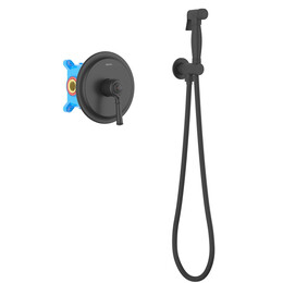 Набор для гигиенического душа Aquatek Классик AQ1519MB (со скрытой частью) чёрный матовый фото 