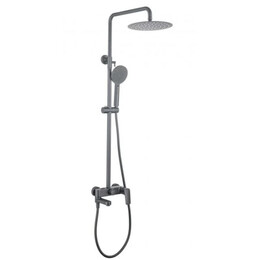 Душевая стойка Aquatek Вега AQ2040BGM, оружейная сталь фото 