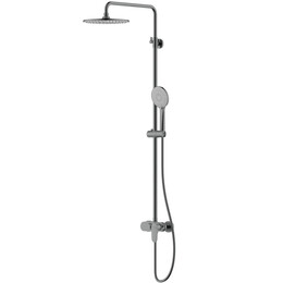 Душевая стойка Aquatek Ника AQ2860BGM, оружейная сталь фото 