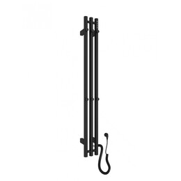 Полотенцесушитель электрический Wonzon & Woghand Kassel П3 136x1200 мм WW-AL72312-MB, чёрный матовый, Цвет производителя: чёрный матовый фото 