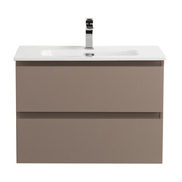Тумба подвесная с раковиной-столешницей BelBagno 70 см KRAFT-700-2C-SO-CO (раковина BB700ETL) бежевый матовый фото 