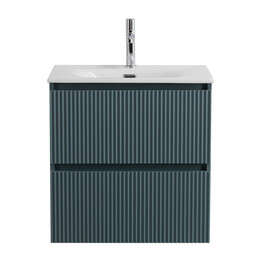 Тумба подвесная с раковиной BelBagno 50 см UNO-MINI-500-2C-SO-AO, голубой матовый фото 