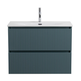 Тумба подвесная с раковиной BelBagno 80 см UNO-MINI-800-2C-SO-AO, голубой матовый фото 