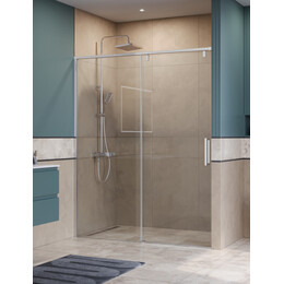 Душевая дверь BelBagno 150 см SOFT_CLOSE-1-BF-1-150-C-Cr, хром/прозрачное фото 