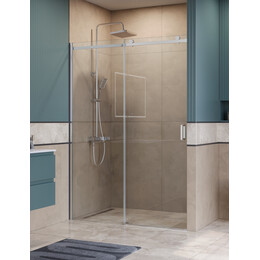 Душевая дверь BelBagno 140 см SOFT_CLOSE-2-BF-1-140-C-Cr, хром/прозрачное фото 