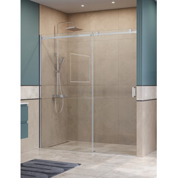 Душевая дверь BelBagno 180 см SOFT_CLOSE-2-BF-1-180-C-Cr, хром/прозрачное фото 