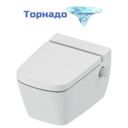 Унитаз-биде подвесной безободковый TECEone 9700216 с крышкой микролифт (система смыва Торнадо) фото 